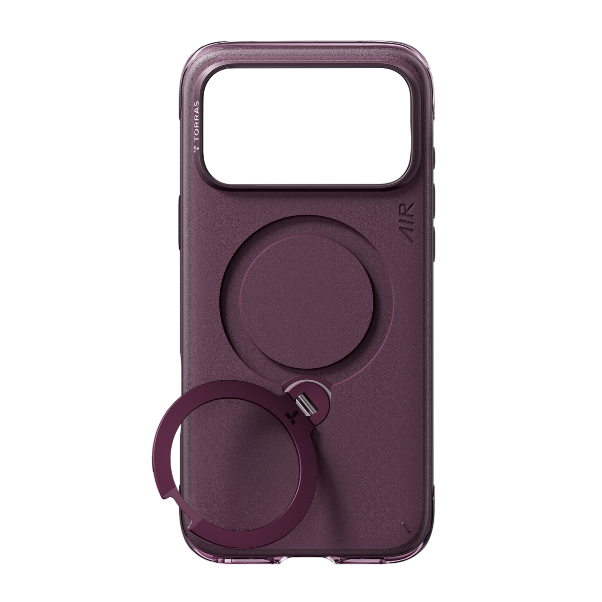 Torras Apple iPhone 18 Pro Max Q3 Air Essential Standlı Magsafe Kapak – Bordo görseli 3