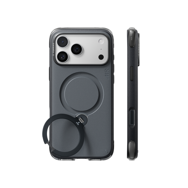 Torras Apple iPhone 18 Pro Max Q3 Air Essential Standlı Magsafe Kapak - Siyah