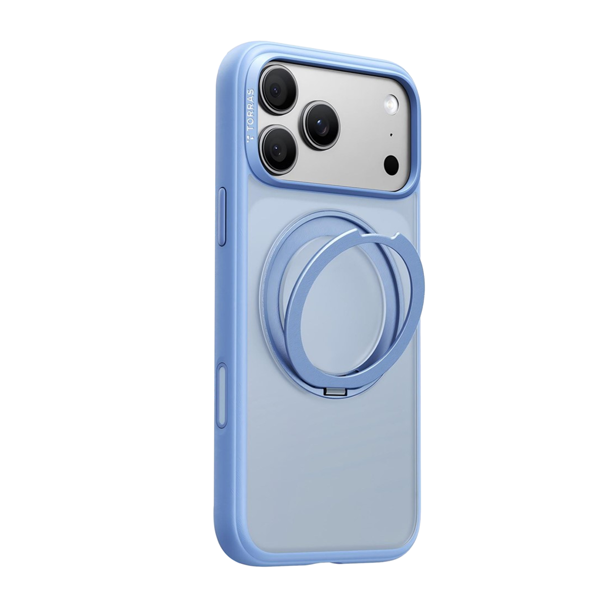 Torras Apple iPhone 18 Pro Ostand O1 Guardian Standlı Magsafe Kapak – Açık Mavi görseli 2