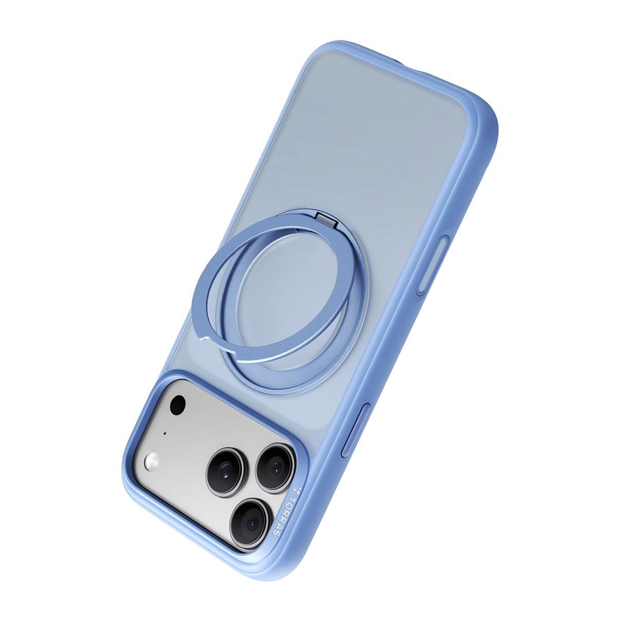 Torras Apple iPhone 18 Pro Ostand O1 Guardian Standlı Magsafe Kapak – Açık Mavi görseli 3