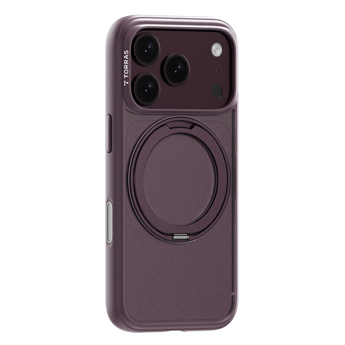 Torras Apple iPhone 18 Pro Ostand O1 Guardian Standlı Magsafe Kapak – Bordo görseli 1