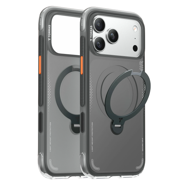 Torras Apple iPhone 18 Pro Ostand Q3 Air Standlı Magsafe Kapak - Siyah