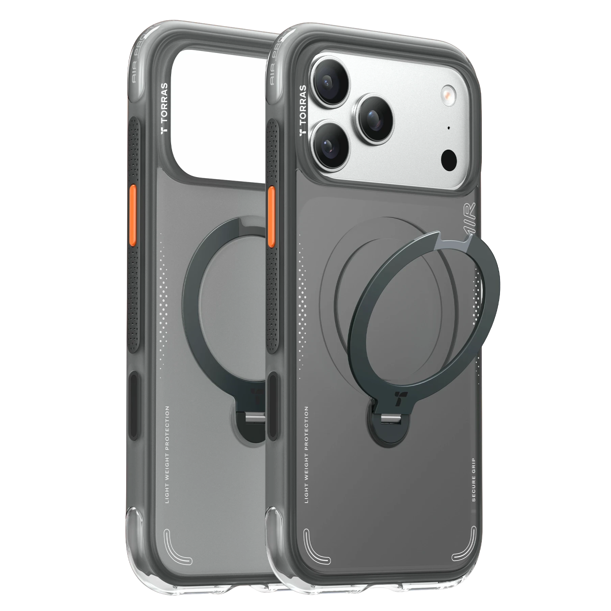 Torras Apple iPhone 18 Pro Ostand Q3 Air Standlı Magsafe Kapak – Siyah görseli 1