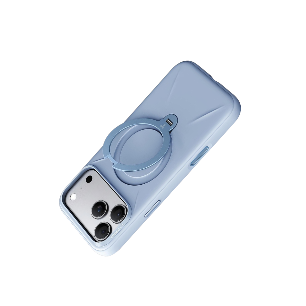 Torras Apple iPhone 18 Pro Ostand Q3 Silicone Standlı Magsafe Kapak – Açık Mavi görseli 3