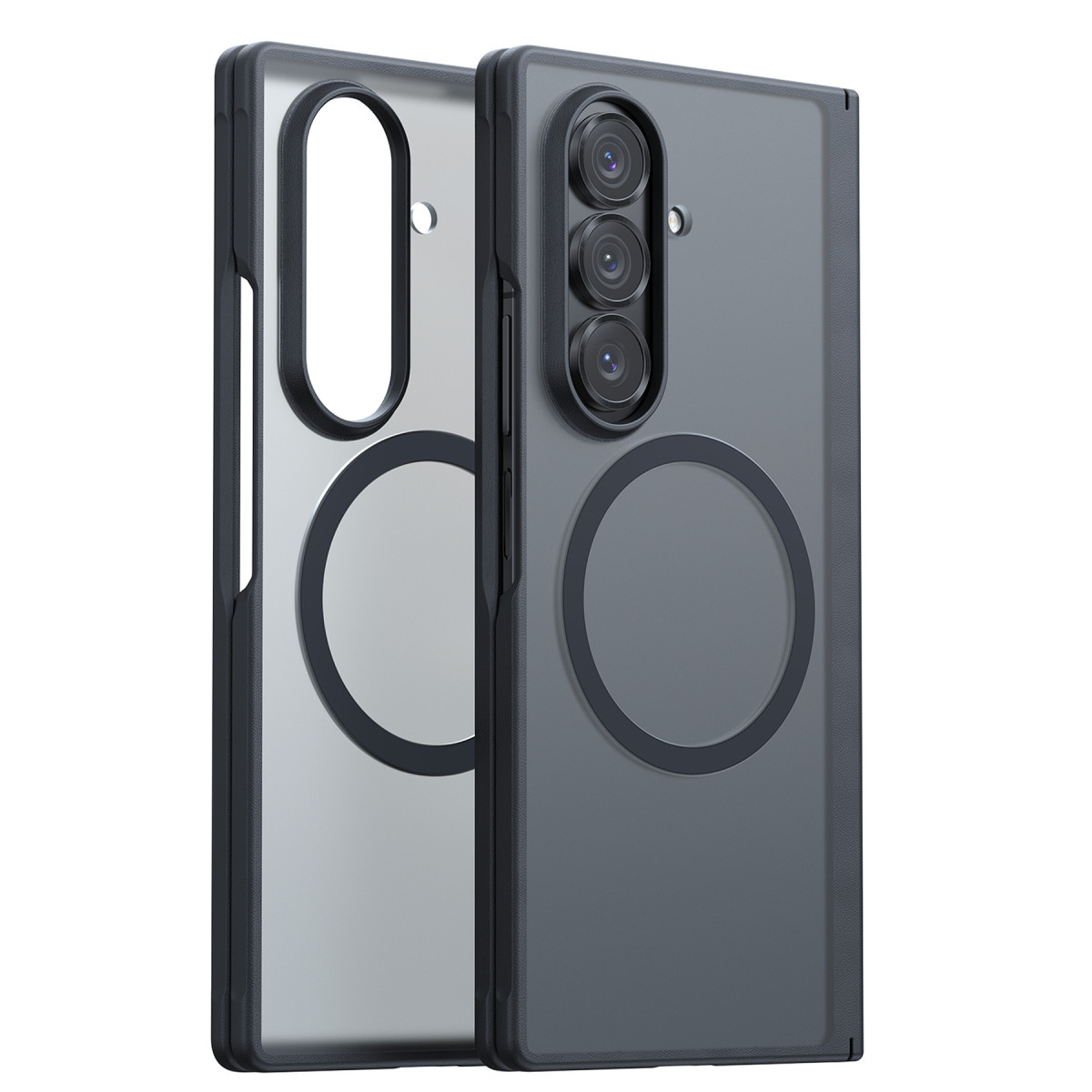 Torras Samsung Galaxy Z Fold 7 2 Adet Ekran Koruyuculu Guardian Magsafe Kılıf – Siyah görseli 3