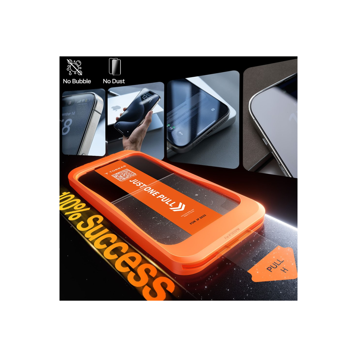 Torras Apple iPhone 18 Pro HD Shield Gen 5 Cam Ekran Koruyucu görseli 2