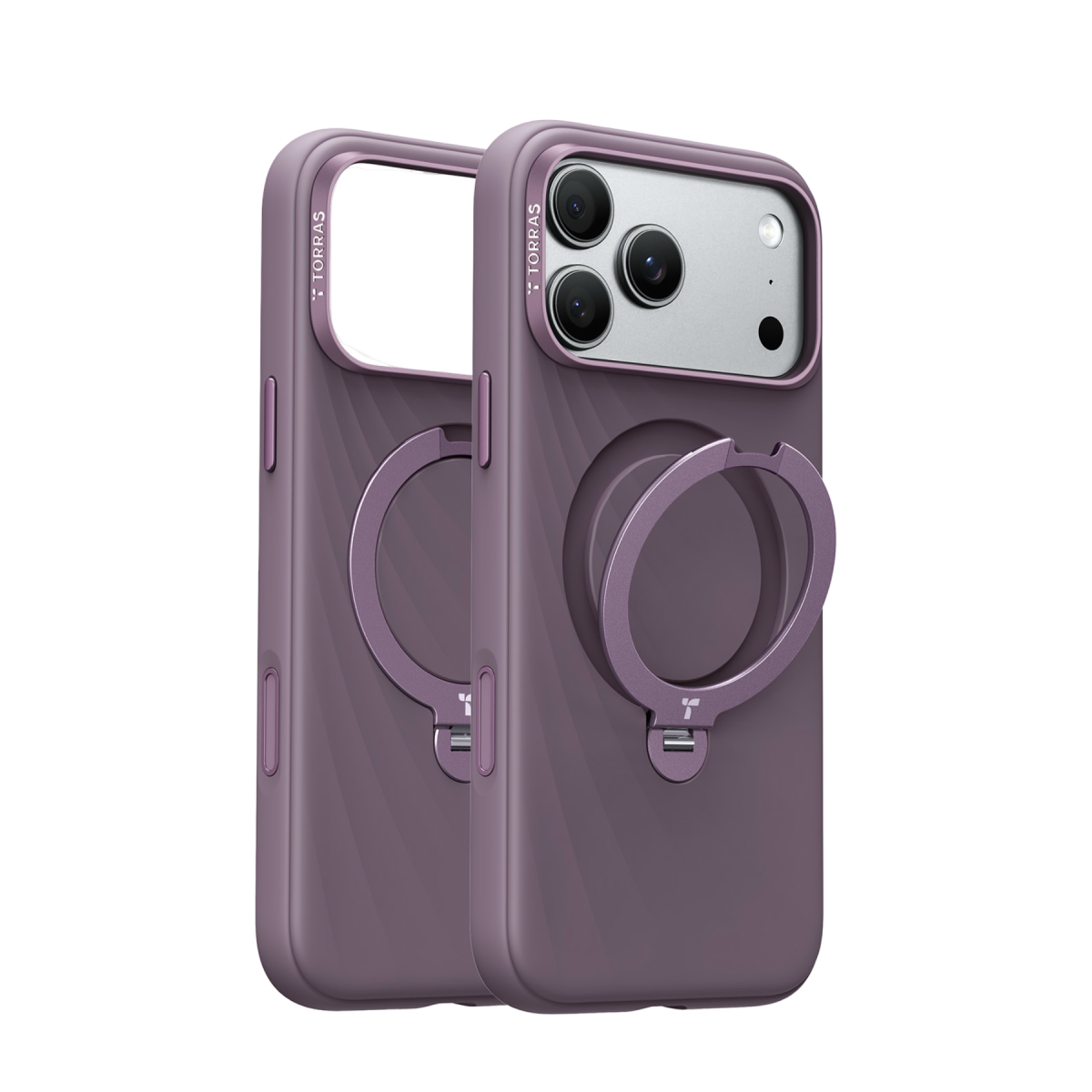 Torras Apple iPhone 18 Pro Ostand Q3 Silicone Wind Standlı Magsafe Kapak – Bordo görseli 1