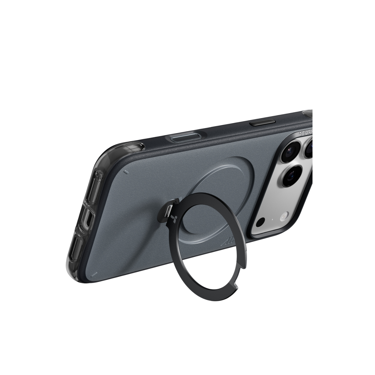 Torras Apple iPhone 18 Pro Q3 Air Essential Standlı Magsafe Kapak – Siyah görseli 4